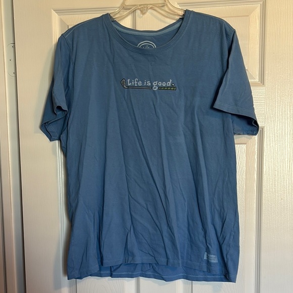 Life Is Good Tops - Life Is Good women’s blue short sleeve golf club t-shirt size large